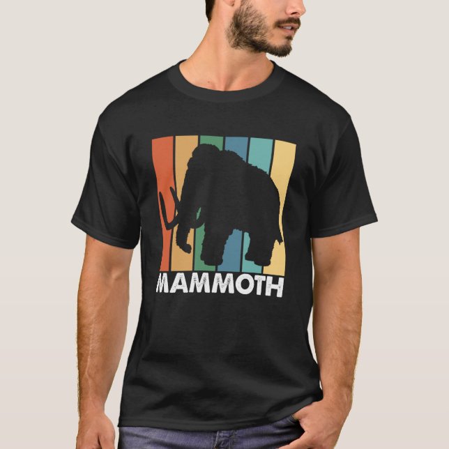 Camiseta Mamut Retro Mammoth Animal (Anverso)