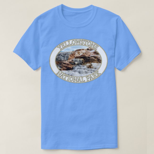 Camiseta Mamut Springs en el Parque Nacional Yellowstone en (Diseño del anverso)