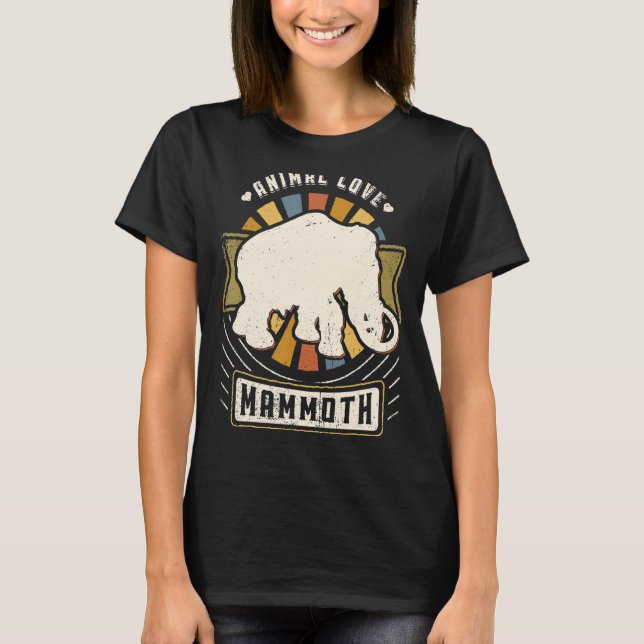Camiseta Mamut Woolth Vintage Classic Retro Animal (Anverso)