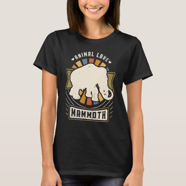 Camiseta Mamut Woolth Vintage Classic Retro Animal (Anverso)