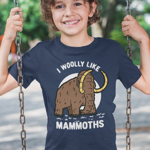 Camiseta Mamut Wooly graciosa animal prehistórico