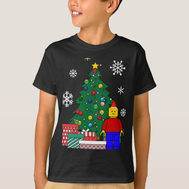 Camiseta Man Around The Christmas Tree T Shirt  (Anverso)