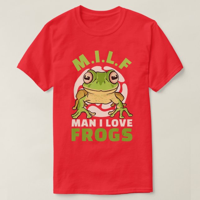 Camiseta Man I Love Frogs M (Diseño del anverso)