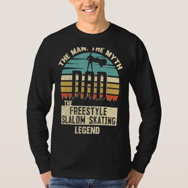 Camiseta Man Myth Legend Dad Freestyle slalom (Anverso)
