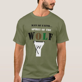 Camiseta Man of Faith ...Spirit of The Wolf Shirt