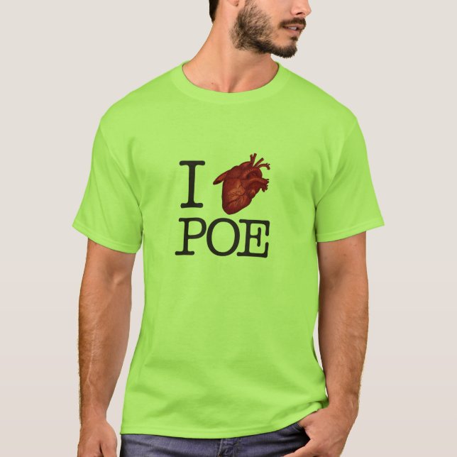 Camiseta Man T-Shirt "Poe Heart" (Anverso)