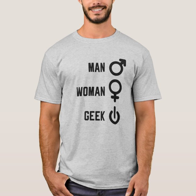 Camiseta Man Woman Geek Gift (Anverso)