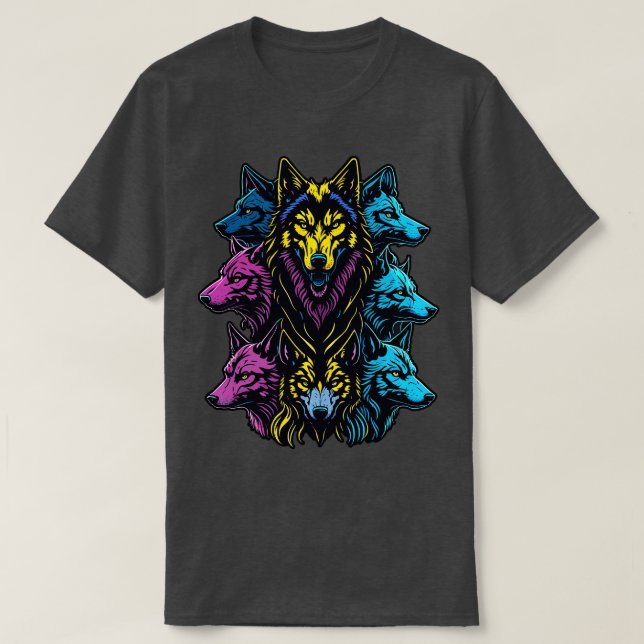 Camiseta Manada de lobos (Diseño del anverso)