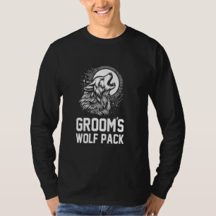 Camiseta Manada de lobos del novio aullando a los padrinos 