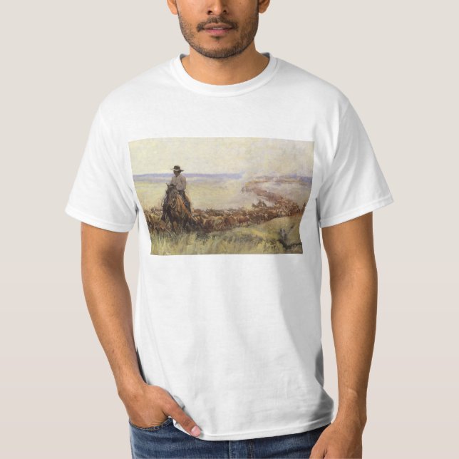 Camiseta Manada de senderos a Wyoming por WHD Koerner (Anverso)