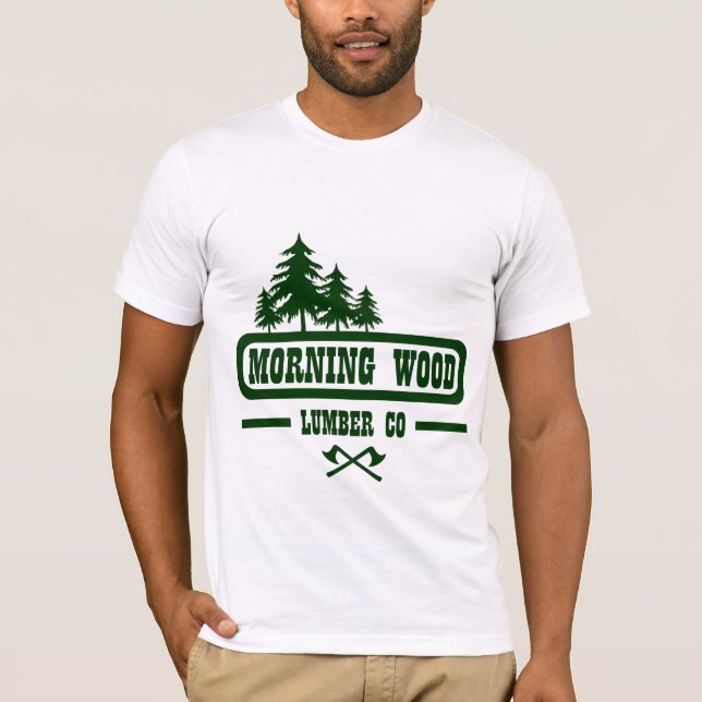 CAMISETA MAÑANA DE MADERA LUMBER CO, (Anverso)