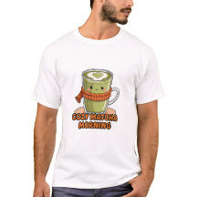 Mañana de Matcha Acogedor Cute Té Verde de Otoño