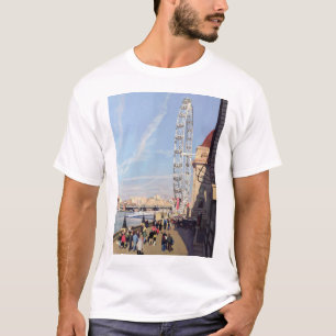 Camiseta Mañana del invierno en el ojo de Londres