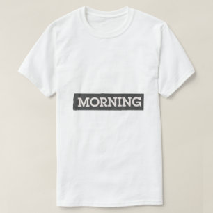 Camiseta Mañana – Diseño de Tipografía Simple