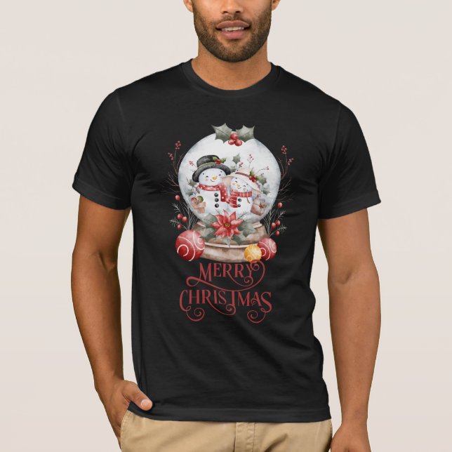 Camiseta Mañana Invernal Navidades Felices (Anverso)