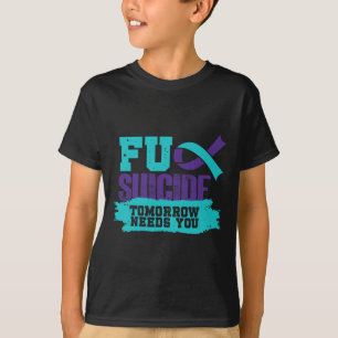 Camiseta Mañana Necesita Conciencia sobre Prevención del Su
