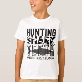 Camiseta Manasota Key Florida (Cazando dientes de tiburón)