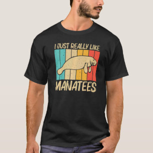 Camiseta Manatee Cuto Para Hombres Mujeres Vaca Dugong Mana