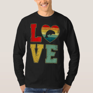 Camiseta Manatee de amor vintage Retro Anim de la granja ca