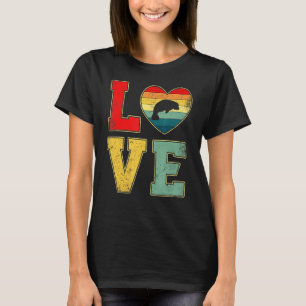 Camiseta Manatee de amor vintage Retro Anim de la granja ca