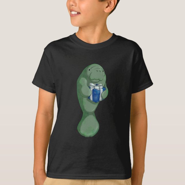 Camiseta Manatee del navidad (Anverso)