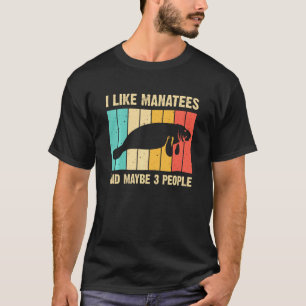 Camiseta Manatee divertida para los hombres Mujeres Monstru
