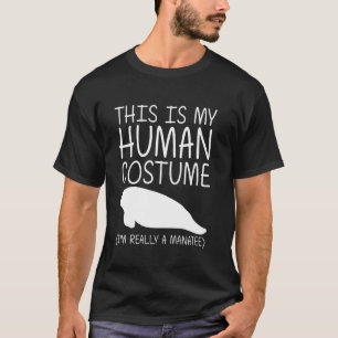 Camiseta Manatee Easy Halloween Human Costume Dugong Calf D