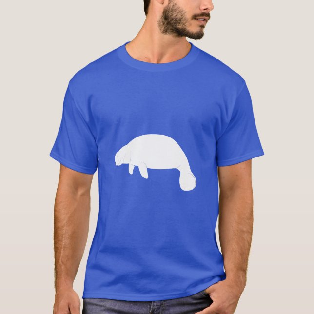 Camiseta Manatee en silueta (Anverso)