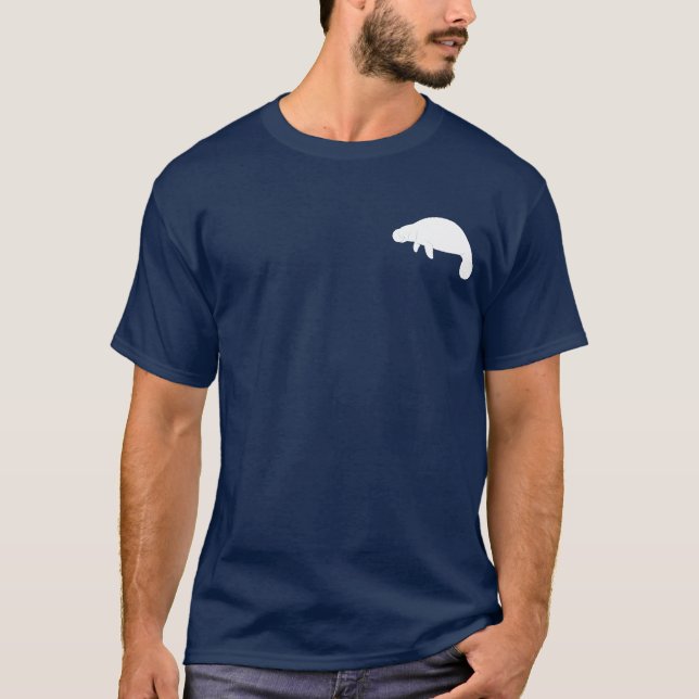 Camiseta Manatee en silueta (Anverso)