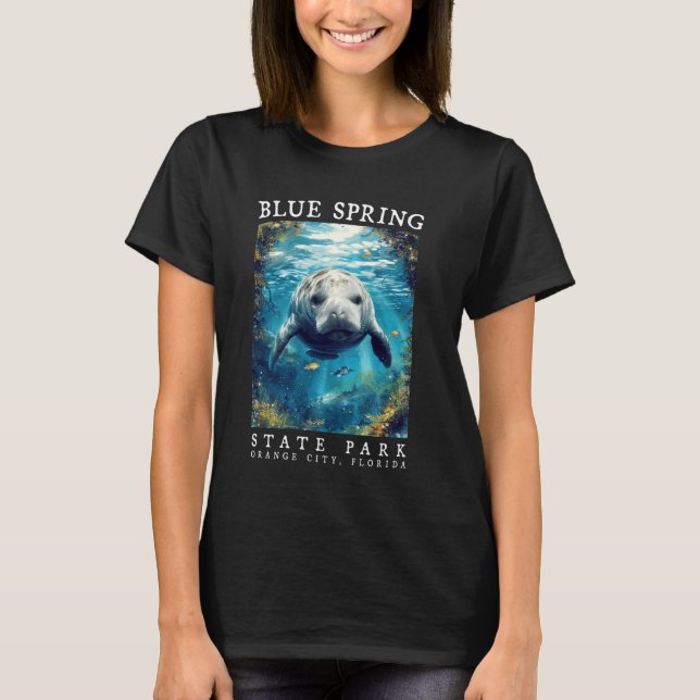 Camiseta Manatee Encounter Blue Spring Underwater Haven Flo (Anverso)