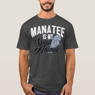 Camiseta Manatee es mi Espíritu Animal Cute Animal Tee