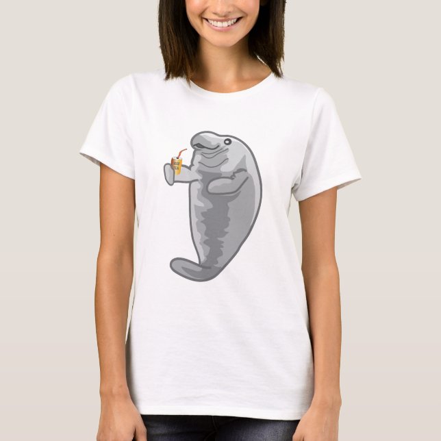 Camiseta Manatee helado - apenas frialdad (Anverso)