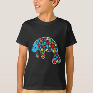Camiseta Manatee Puzzle Autism Awareness Autistic Women Me