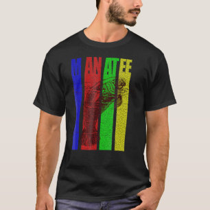 Camiseta Manatee Vintage Retro Du Gong Mammal Sea Cow