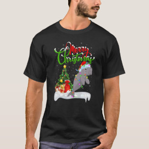 Camiseta Manatee Xmas Decoraciones Navidades de Santa Manat