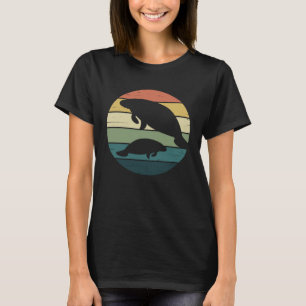 Camiseta Manatees retro arcoiris para el manatí de Florida