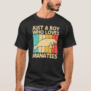 Camiseta Manatí Lindo Para Niños Vaca De Mar Dugong Manatí