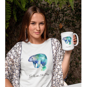 Camiseta Manatí Susurro Océano, personalizado