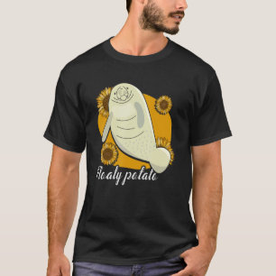 Camiseta Manatí vaca marina de patata flotante Manatíes