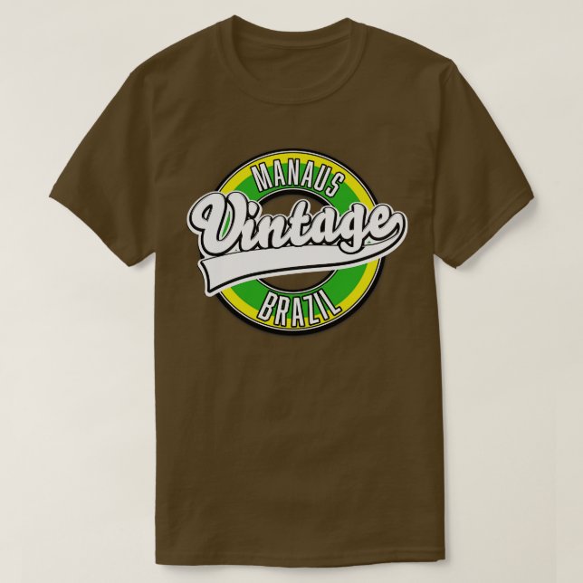 Camiseta Manaus Brasil vintage (Diseño del anverso)