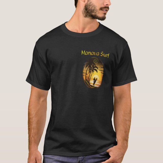 Camiseta Manava Surf Tahiti (Anverso)