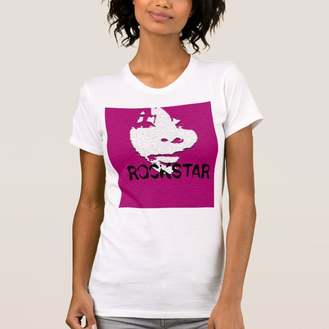 Camiseta Mancha blanca /negra 1, ROCKSTAR de la tinta (Anverso)