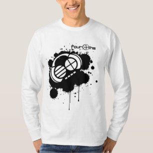 Camiseta Mancha blanca /negra de Four4ths_Black en blanco