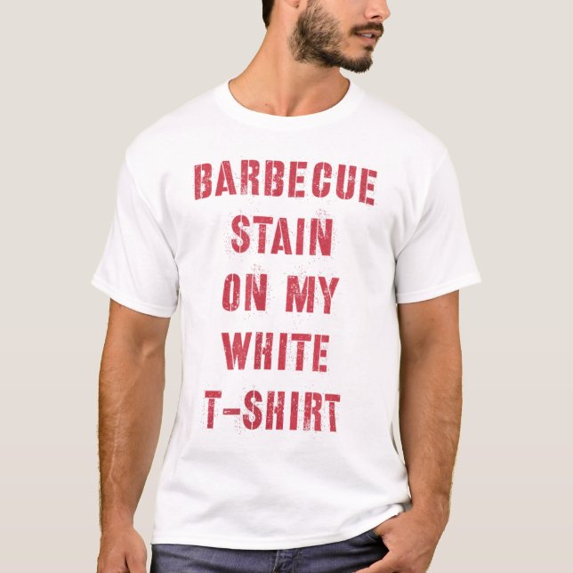 Camiseta Mancha De Barbacoa En Mi Blanco _2 (Anverso)