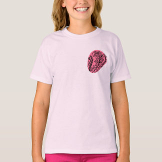 Camiseta Mancha de pintura boho abstracta con flores silves