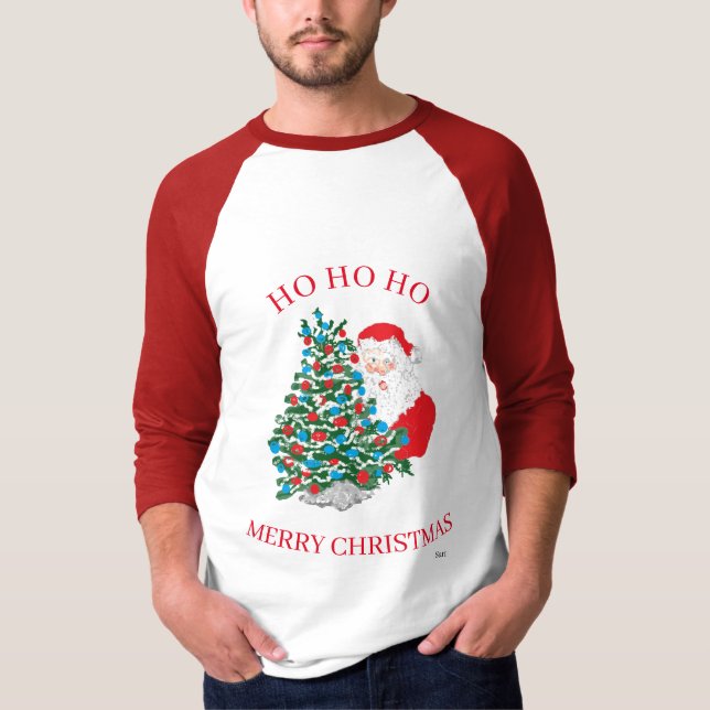 Camiseta : MANCHA LARGA / SANTA HO HO (Anverso)