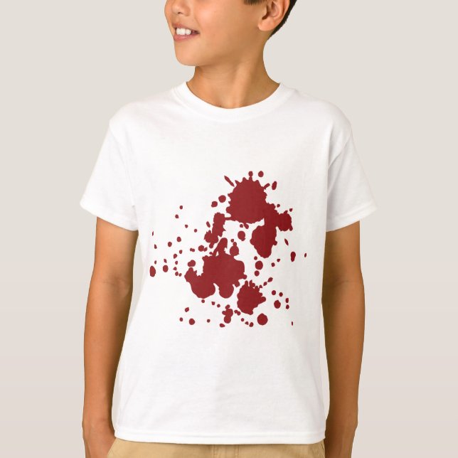 Camiseta manchas de sangre del horror (Anverso)