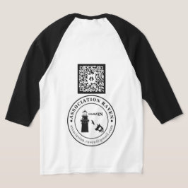 Camiseta Manches longues QRCODE FOND BLANC - ASSO RAVEN