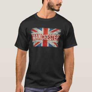 Camiseta Manchester Inglaterra Reino Unido Bandera Británic