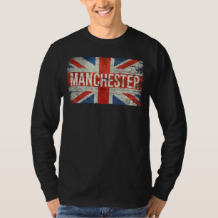 Camiseta Manchester Inglaterra Reino Unido Bandera Británic